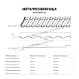 Металлочерепица МЕТАЛЛ ПРОФИЛЬ Монтекристо-XL NormanMP (ПЭ-01-7005-0.5)