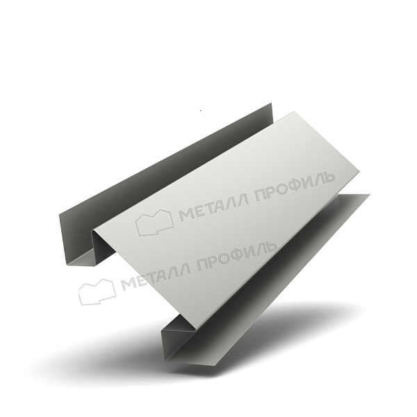 Планка угла внутреннего сложного 75х3000 (ПЭ-01-9002-0.5) ― приобрести по умеренной цене в Компании Металл Профиль.