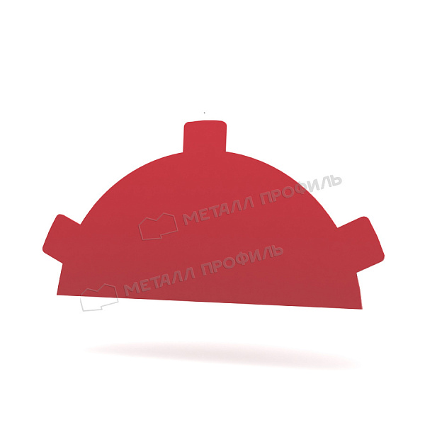 Заглушка конька круглого простая NormanMP (ПЭ-01-3011-0.5) ― купить по умеренным ценам (400 ₽) в Бийске.